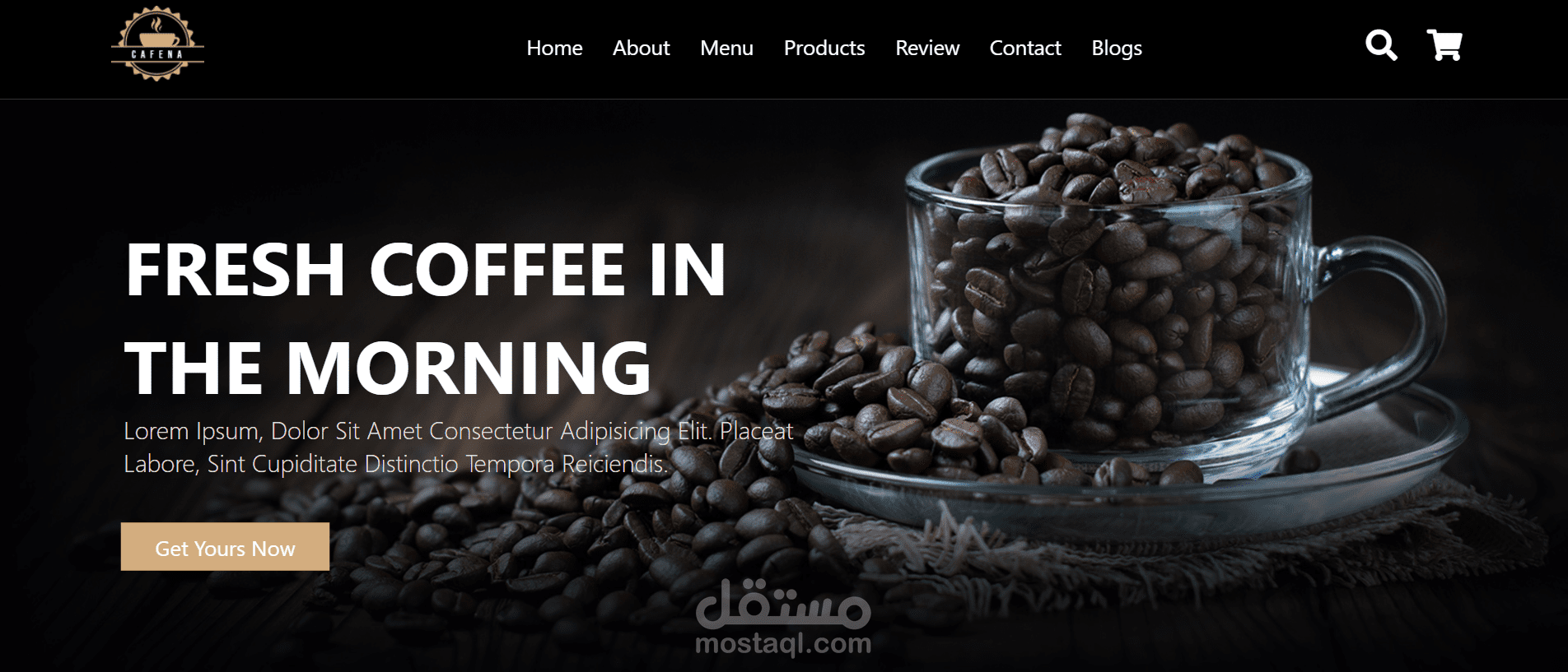 Coffee Shop Landing Page
