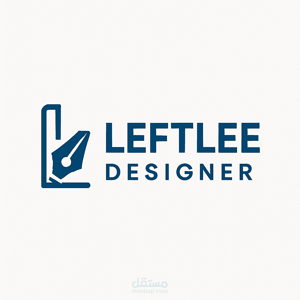 شعار احترافي ومميز لعلامة LEFTLEE بأسلوب عصري وجذاب