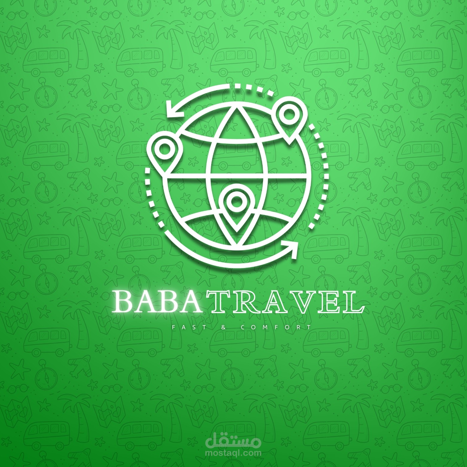 Visual Identity Design for a Bus Company – Light Green Branding for Student Transport & Trips, Including Logo, Colors, Typography & Marketing Materials