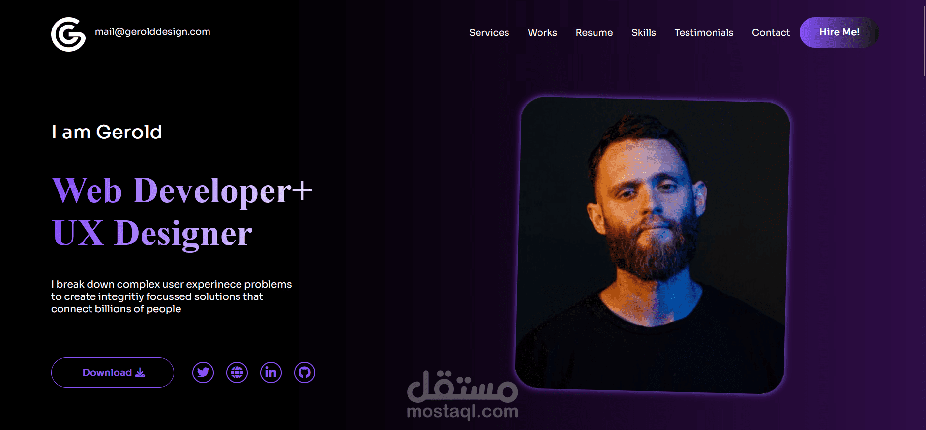 تصميم موقع ويب متجاوب باستخدام HTML وCSS