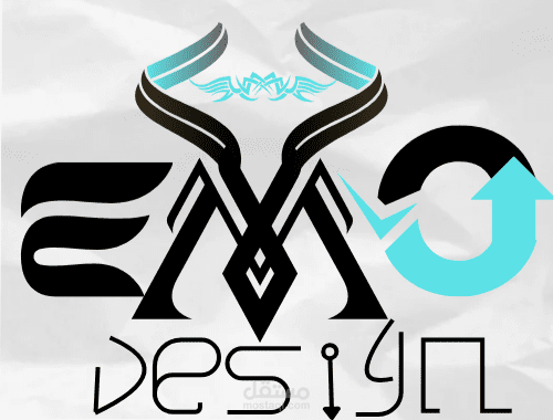شعار مخصص لهوية شخصية باسم MoE Design