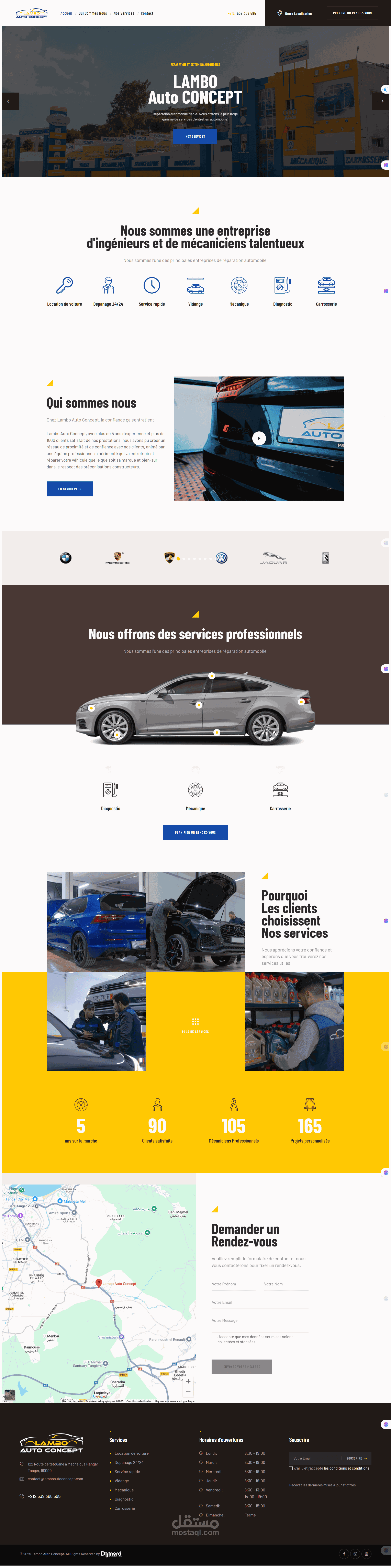 تطوير موقع lamboautoconcept.com – منصة إلكترونية لخدمات تأجير السيارات الفاخرة
