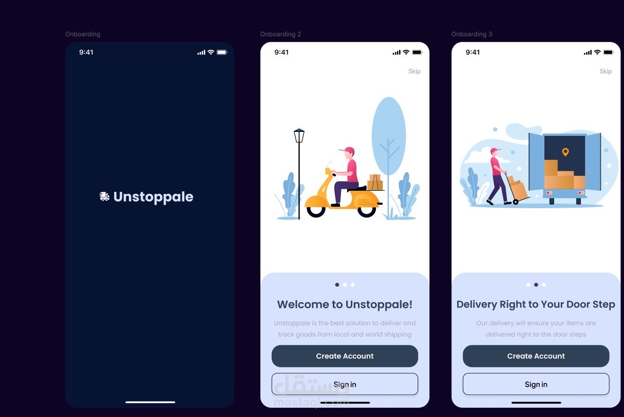 App for international delivery