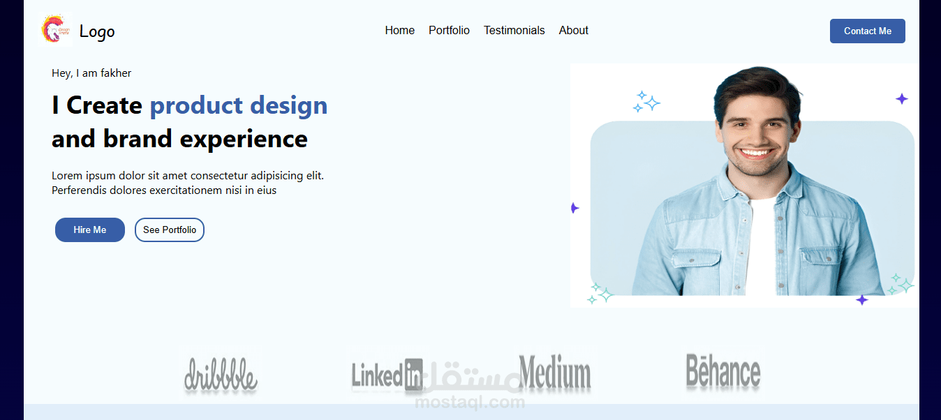 portfolio web page