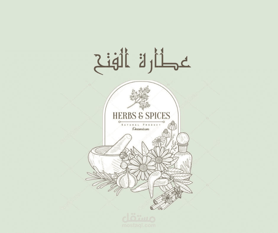 عمل كتالوج لعطارة