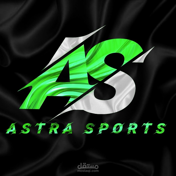 شعار لمحل ملابس رياضية اسمه astra sports