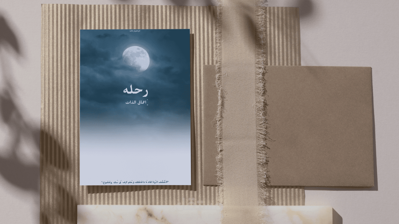 تصميم غلاف كتاب تنمية بشرية بعنوان "رحلة في أعماق الذات"