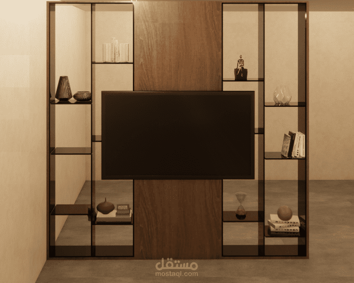 Partition and Tv unit