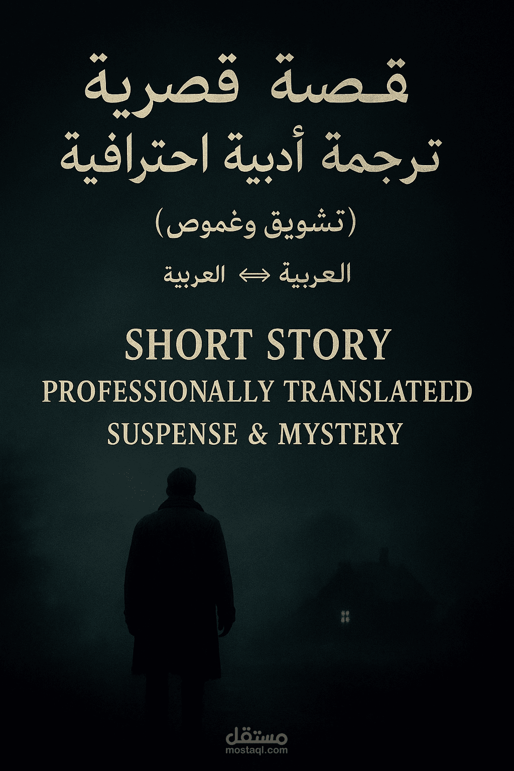 “ترجمة أدبية احترافية لقصة قصيرة (تشويق وغموض) – عربي ⇆ إنجليزي