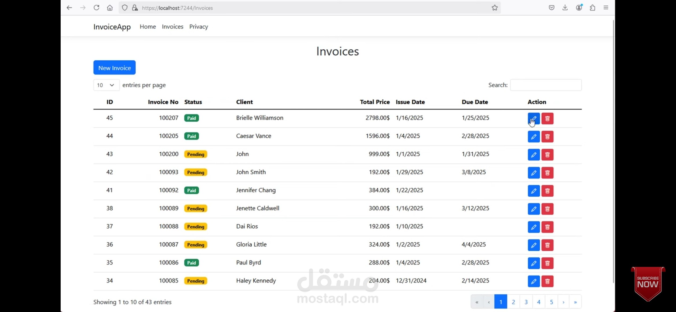 Développement d'une application web de gestion de pharmacie (ASP.NET MVC)