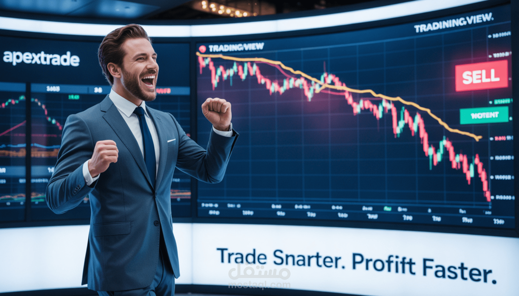 برمجة مؤشرات : دمج RSI + EMA + MACD مع تنبيهات و TP/SL