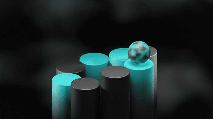 تحريك 3D احترافي بتقنية التزامن الديناميكي بين العناصر – Blender Motion Design