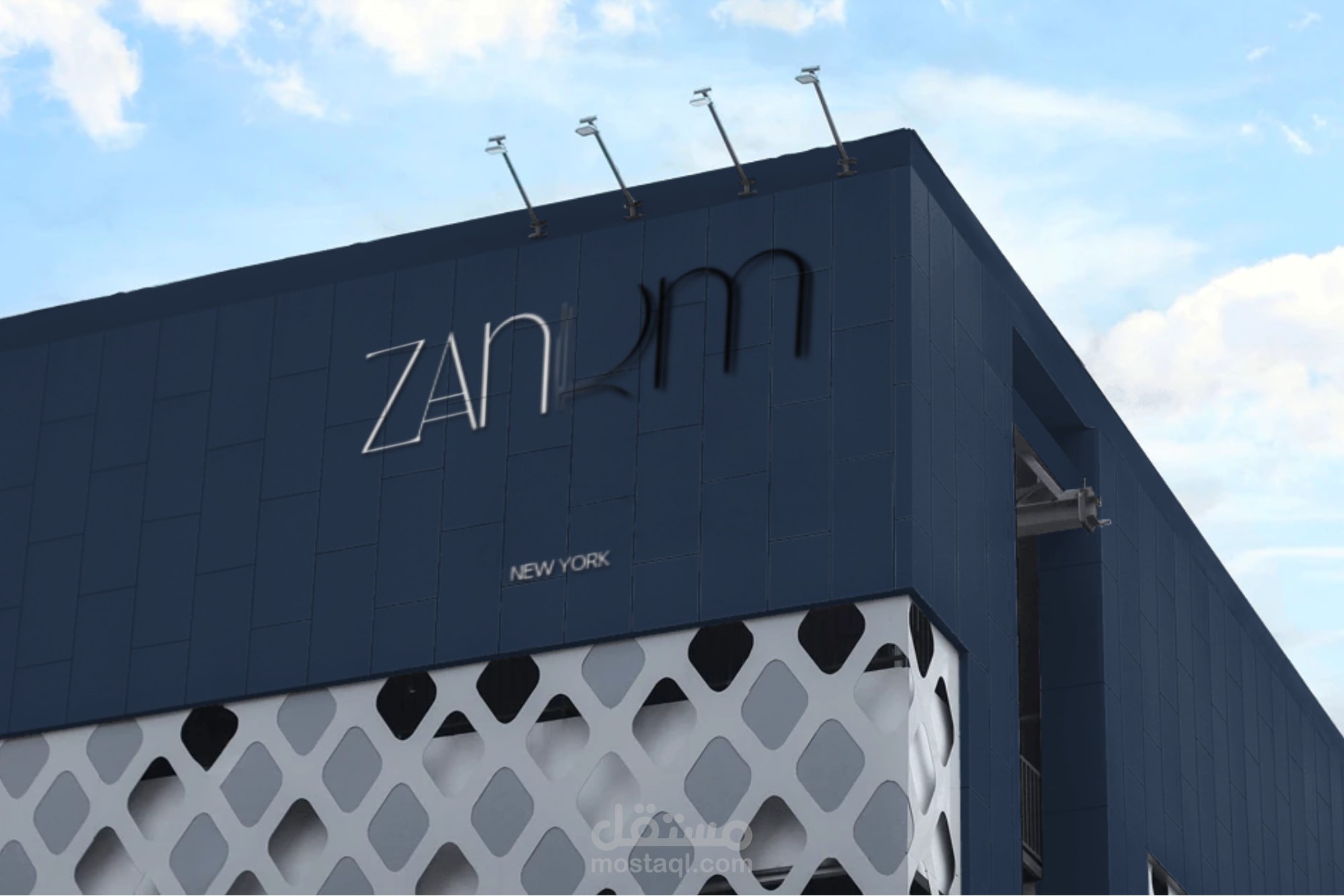تصميم شعار احترافي أنيق لعلامة تجارية باسم ZANKM