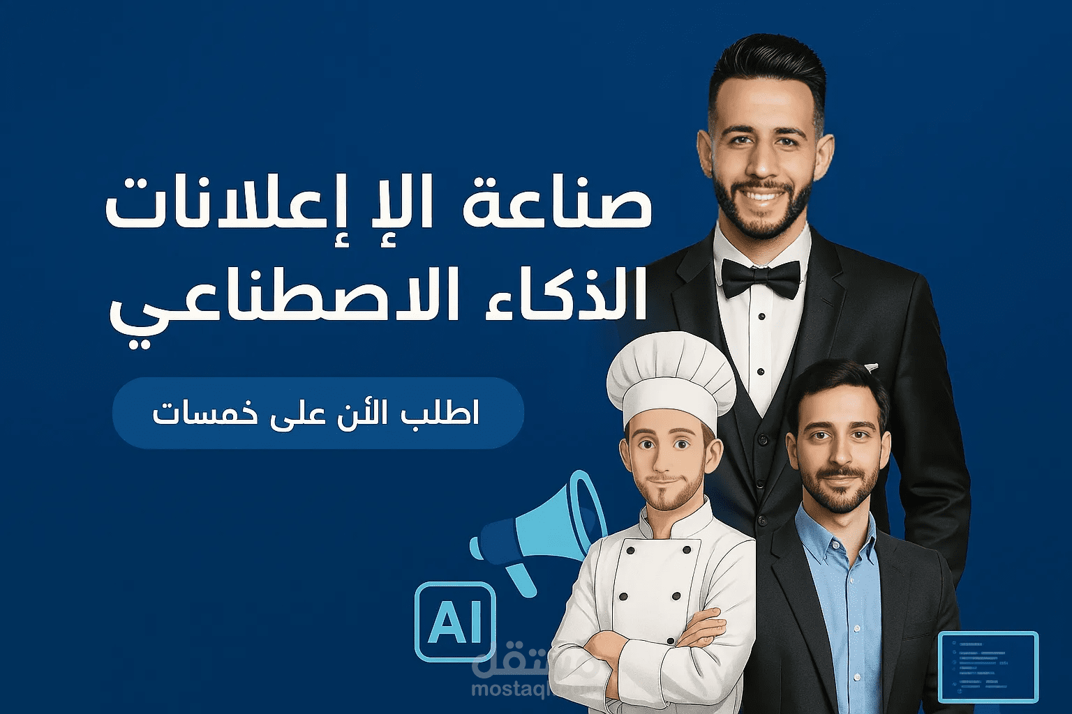 اقوم بصناعه اي اعلان بالذكاء الاصطناعى