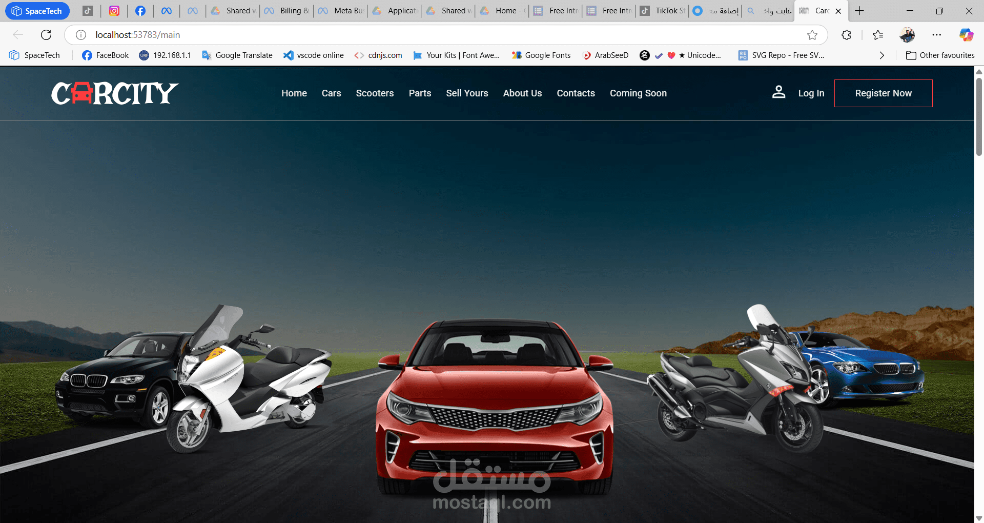 Carcity Web Application