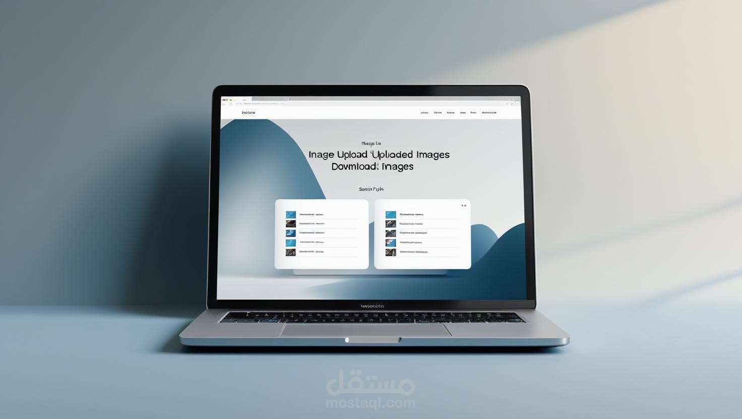 تطبيق رفع وتحميل الصور باستخدام React.js و Node.js و Tailwind CSS و MongoDB