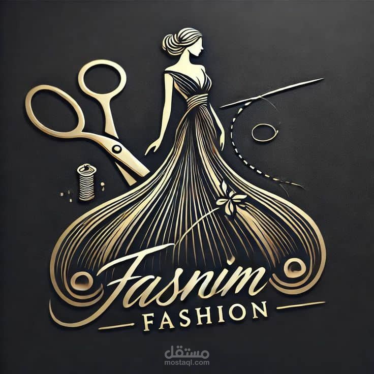 تصميم شعار احترافي لعلامة أزياء (Fasnim Fashion)