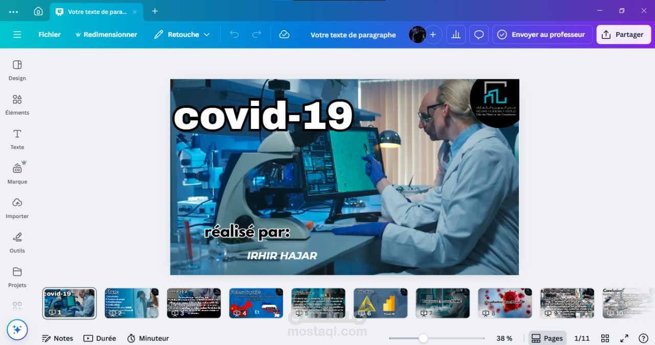 تحليل شامل لبيانات COVID 19 باستخدام knimeو power bi مع اعداد تقرير و عرض تقديمي