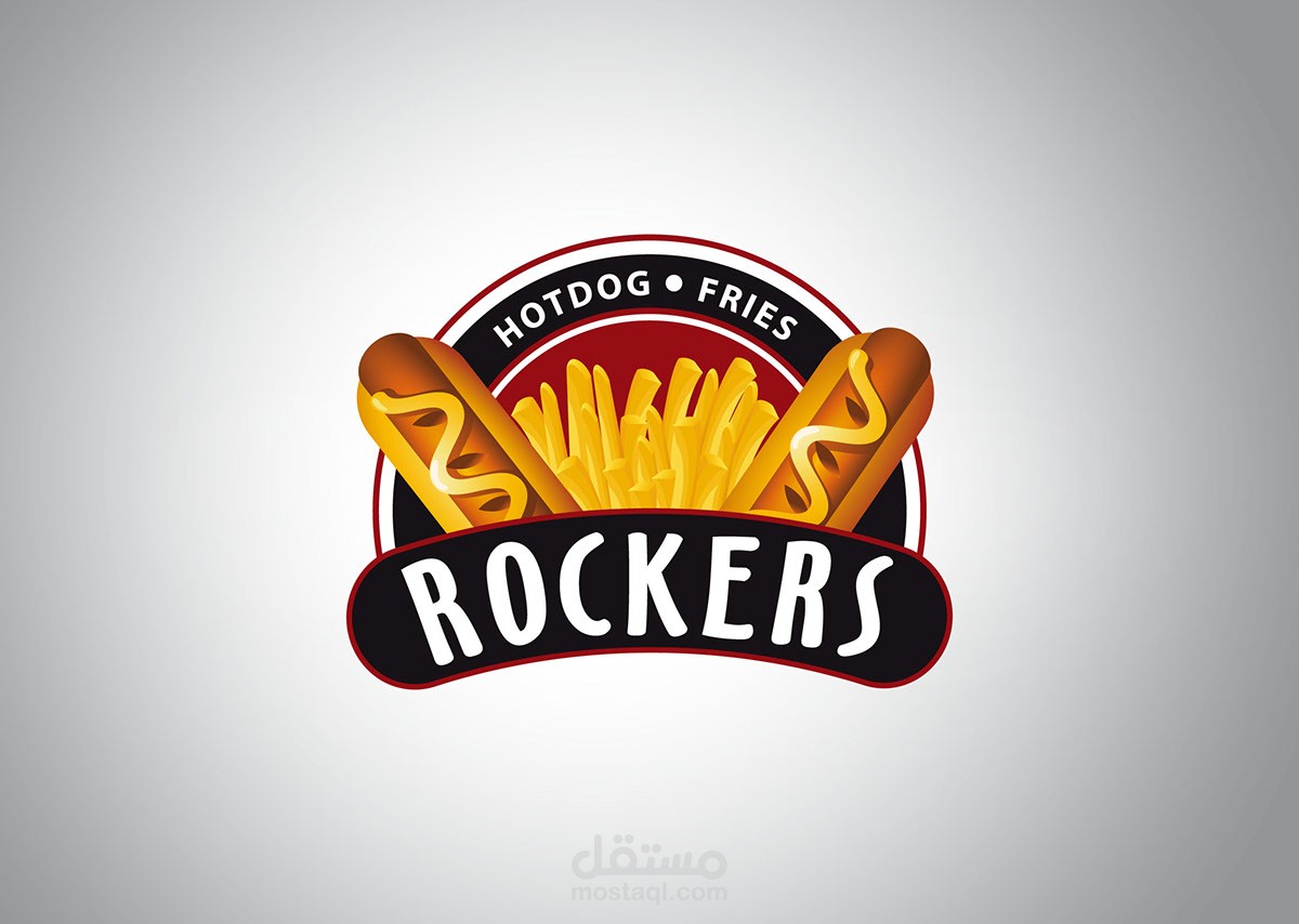 Rockers هوية بصرية لمطعم وجبات سريعة