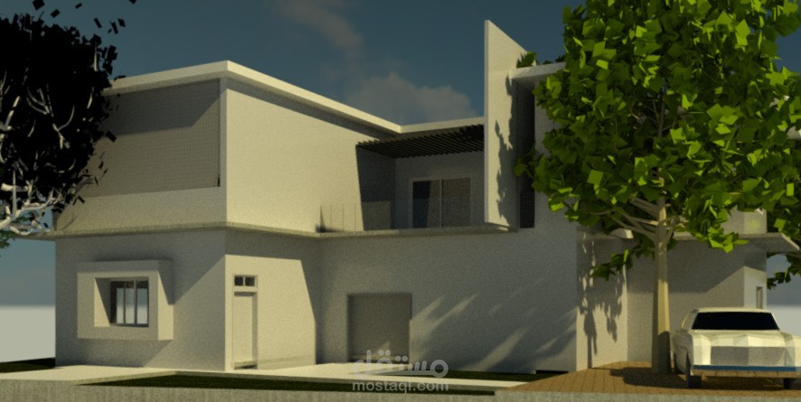 مشروع معماري _مجمع سكني