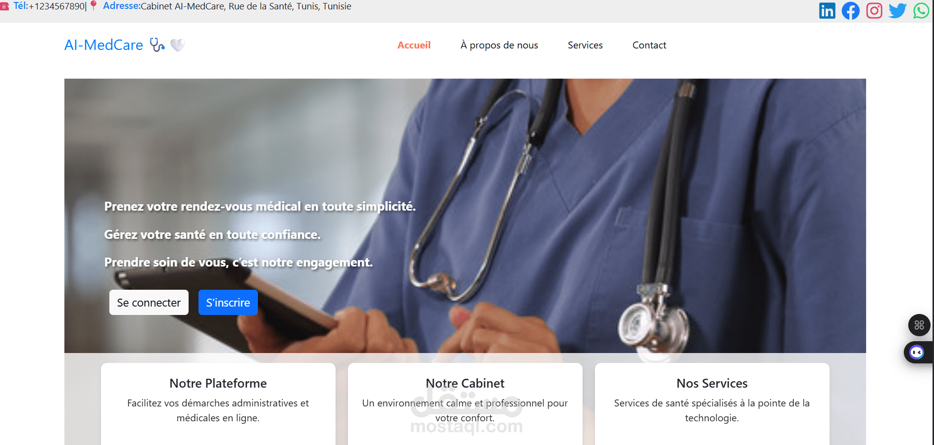 Système intelligent pour la gestion des cabinets médicaux basé sur l’intelligence artificielle