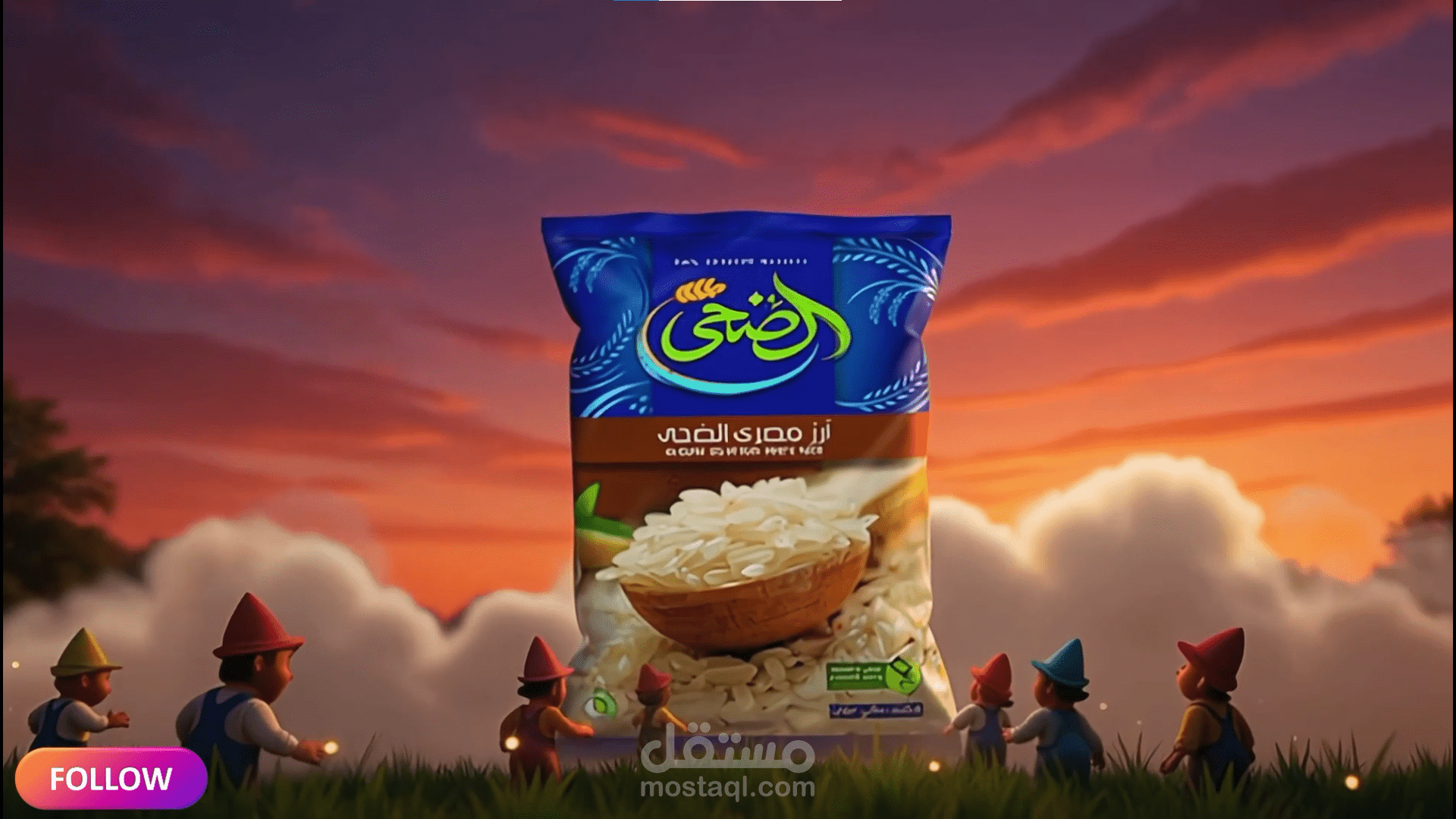 فديو اعلان 3d animation رز الضحى