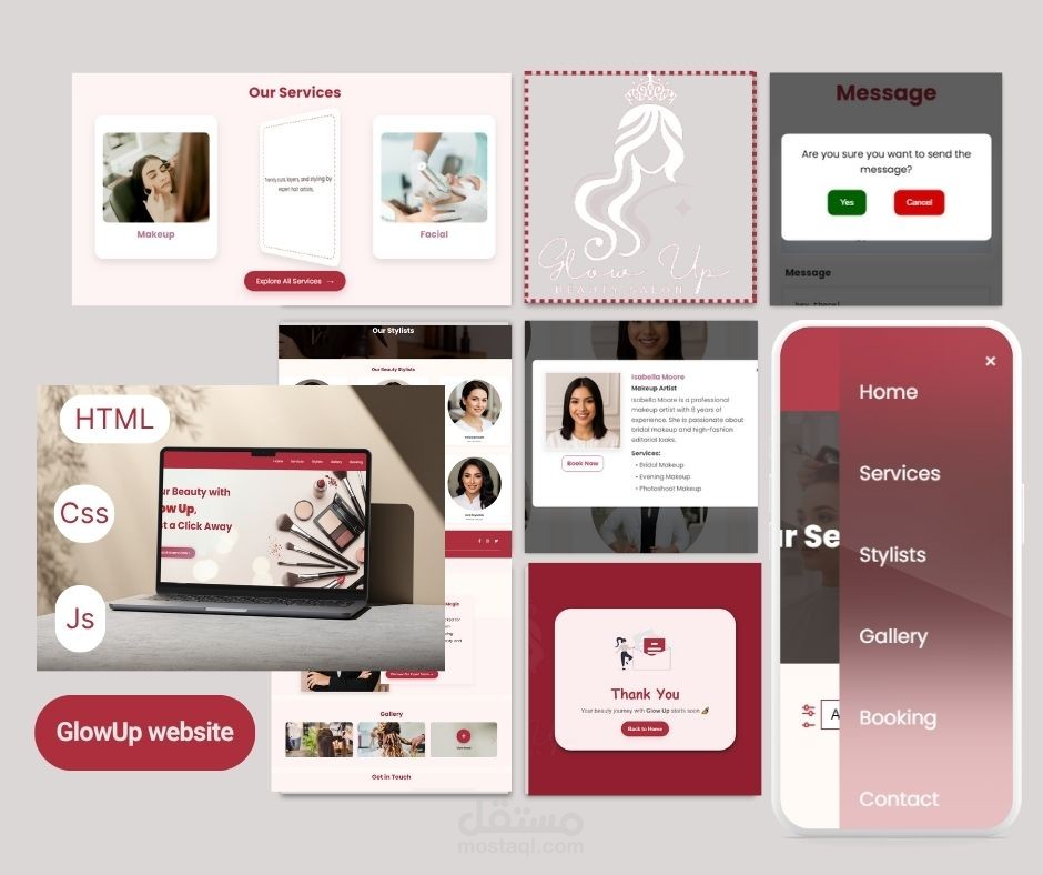 GlowUp – Beauty Salon Booking Platform