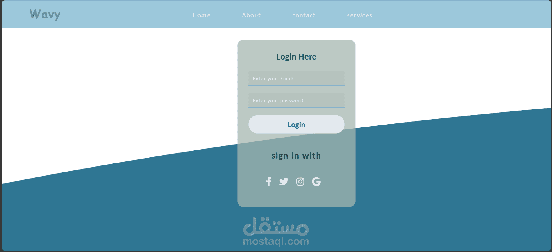 page login wave