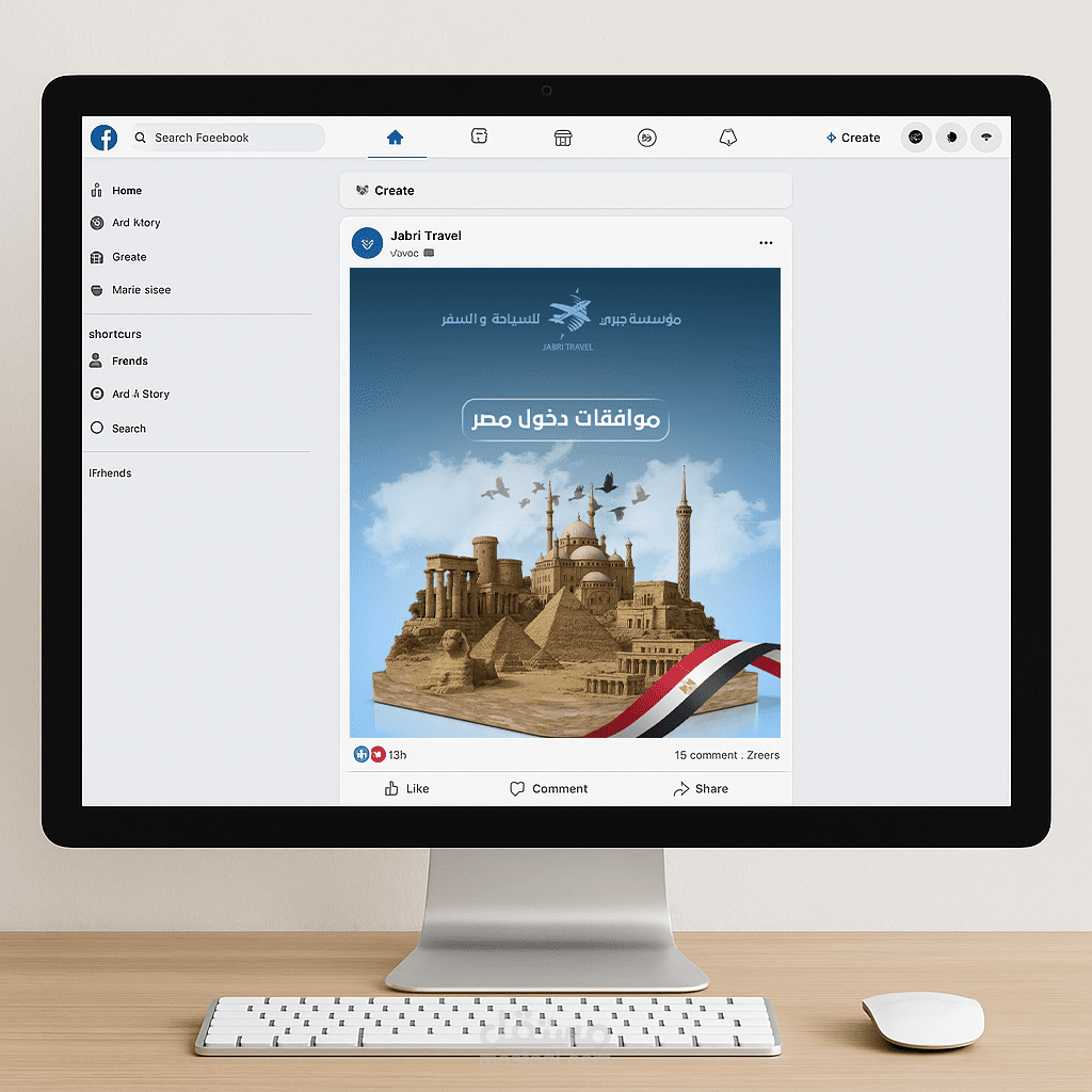 Social Media Post Design for Travel Agency