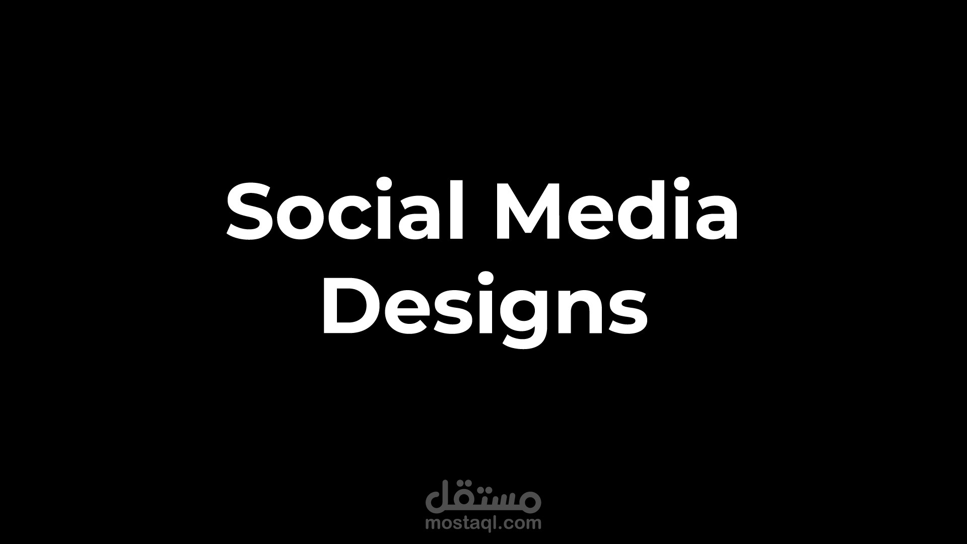تصميمات سوشيال ميديا Social Media Designs