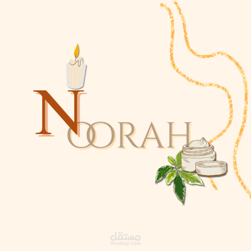 .Elegant Logo for “ Noura” – A Feminine Body Care & Candle Brand