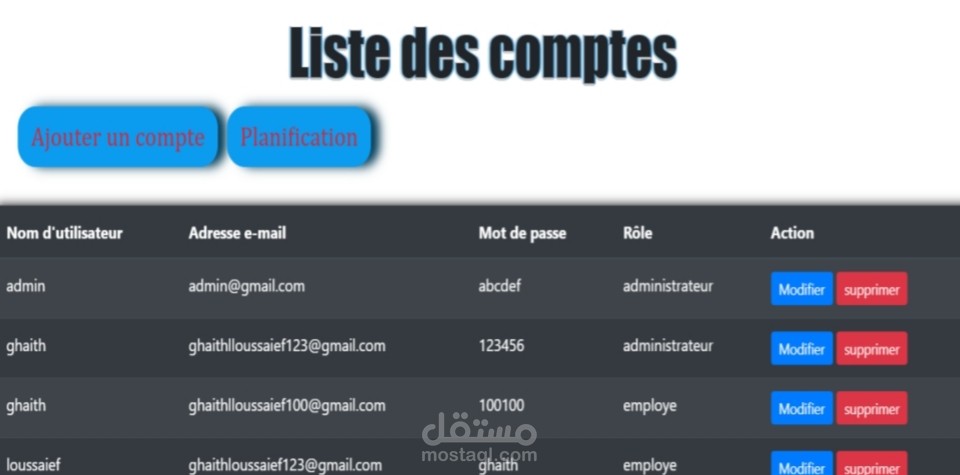 Développement d’une application web pour un suivi de production
