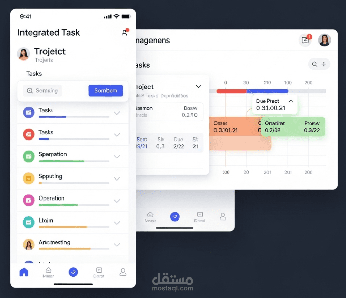 تطبيق إدارة المهام والمشاريع المتكامل