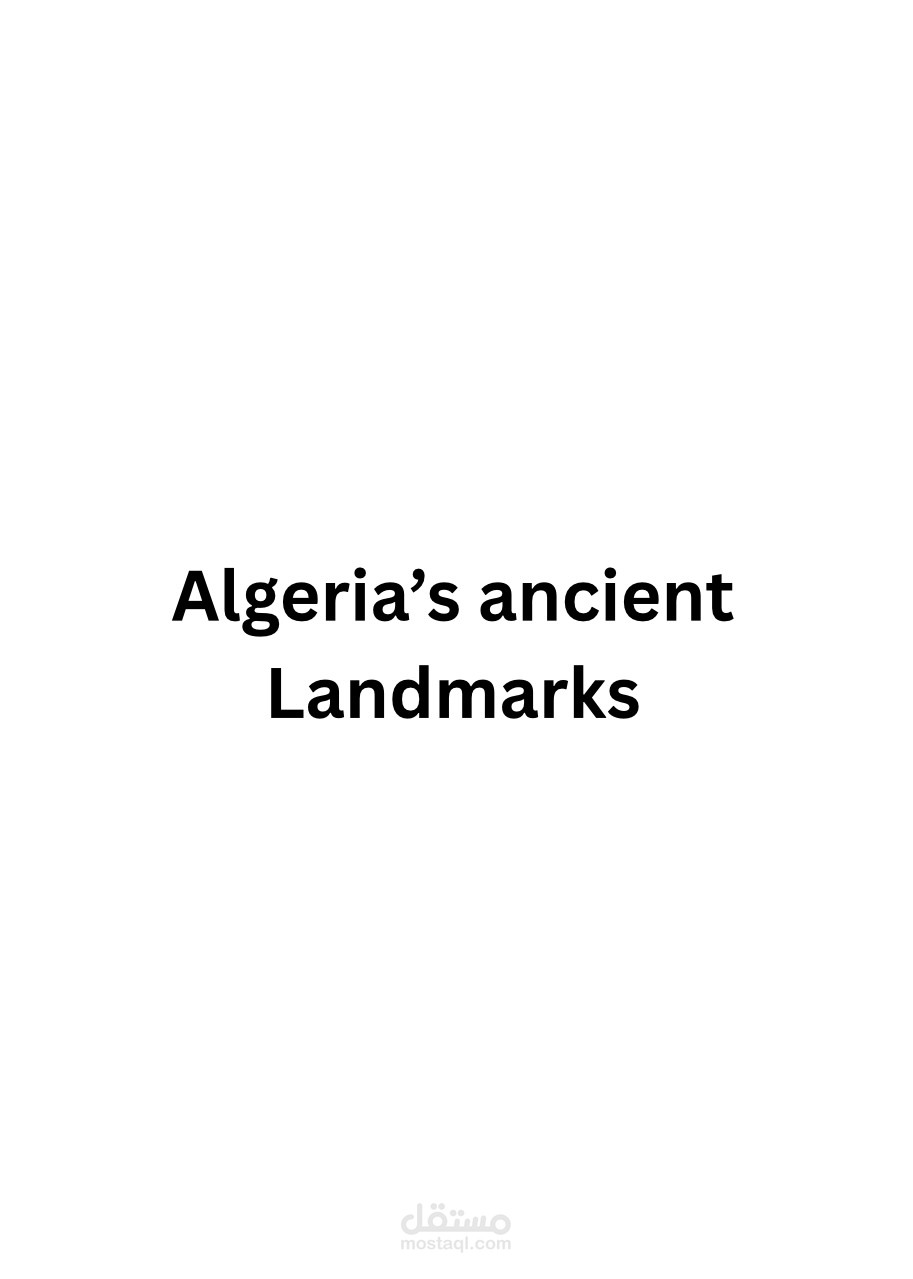 تفريغ صوتي لفيديو تاريخي عن الجزائر ( من الإنجليزية للعربية)