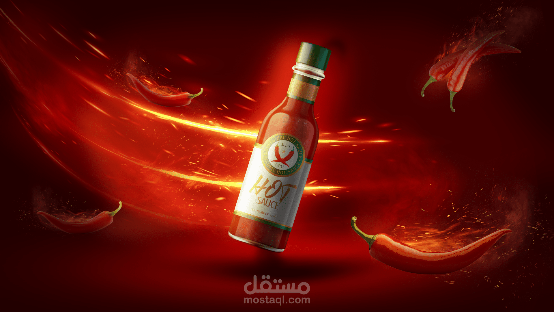 تصميم إعلان لشطة حارة