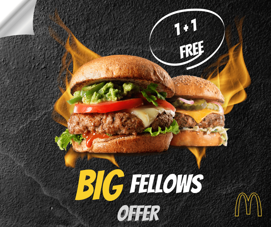 مشروع تصميم إعلان عرض ترويجي – Big Fellows Offer