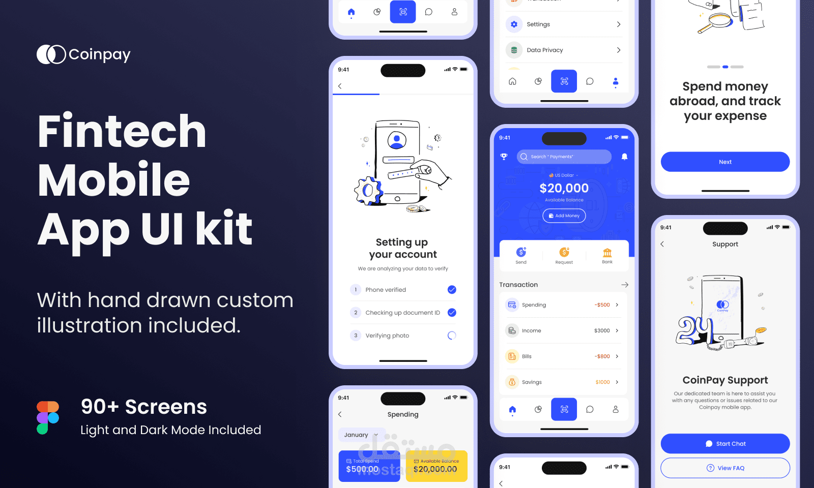 Fintech  Mobile  App UI kit