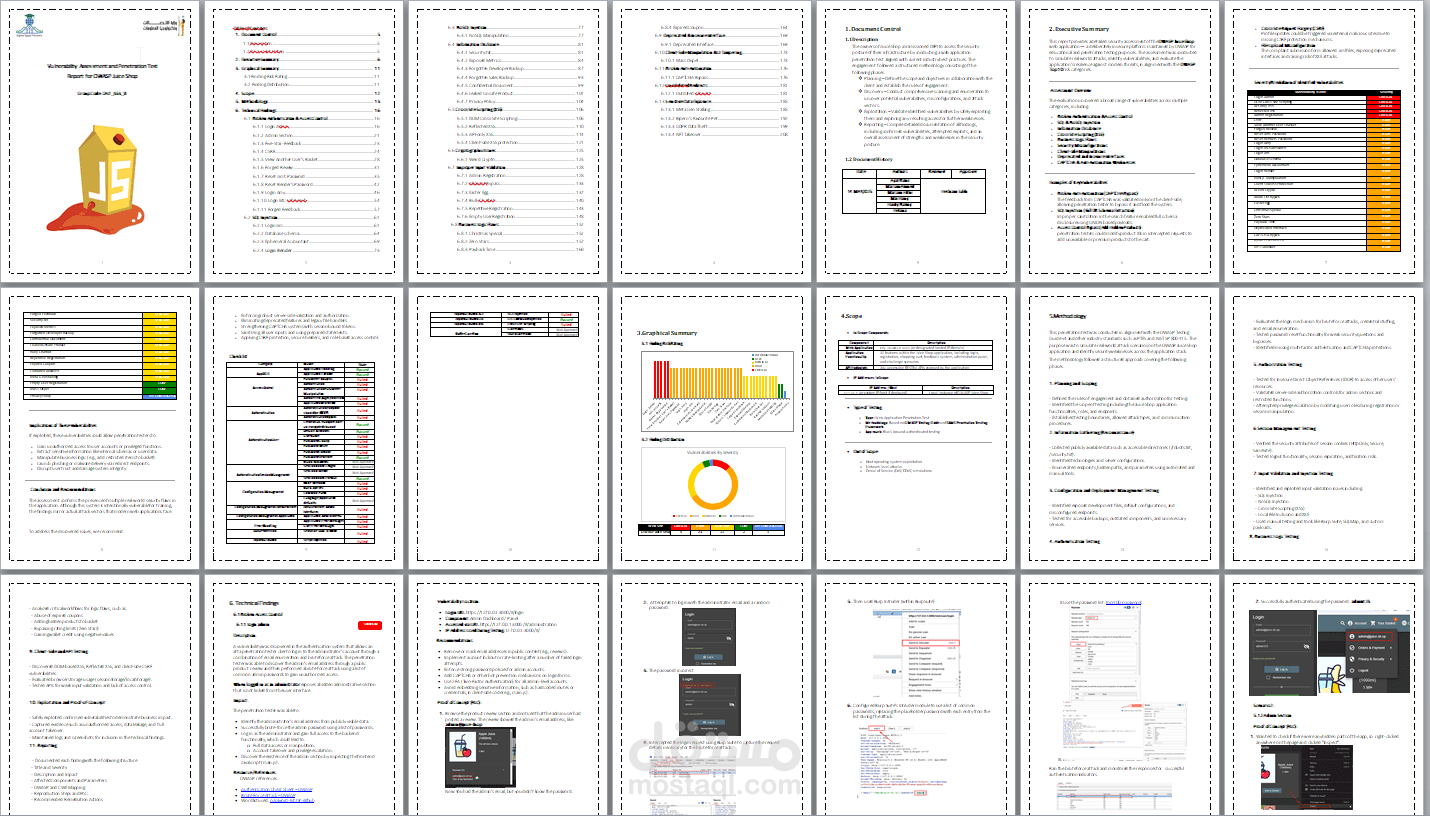 تقرير Word لاختبار الاختراق (Penetration Testing Report)