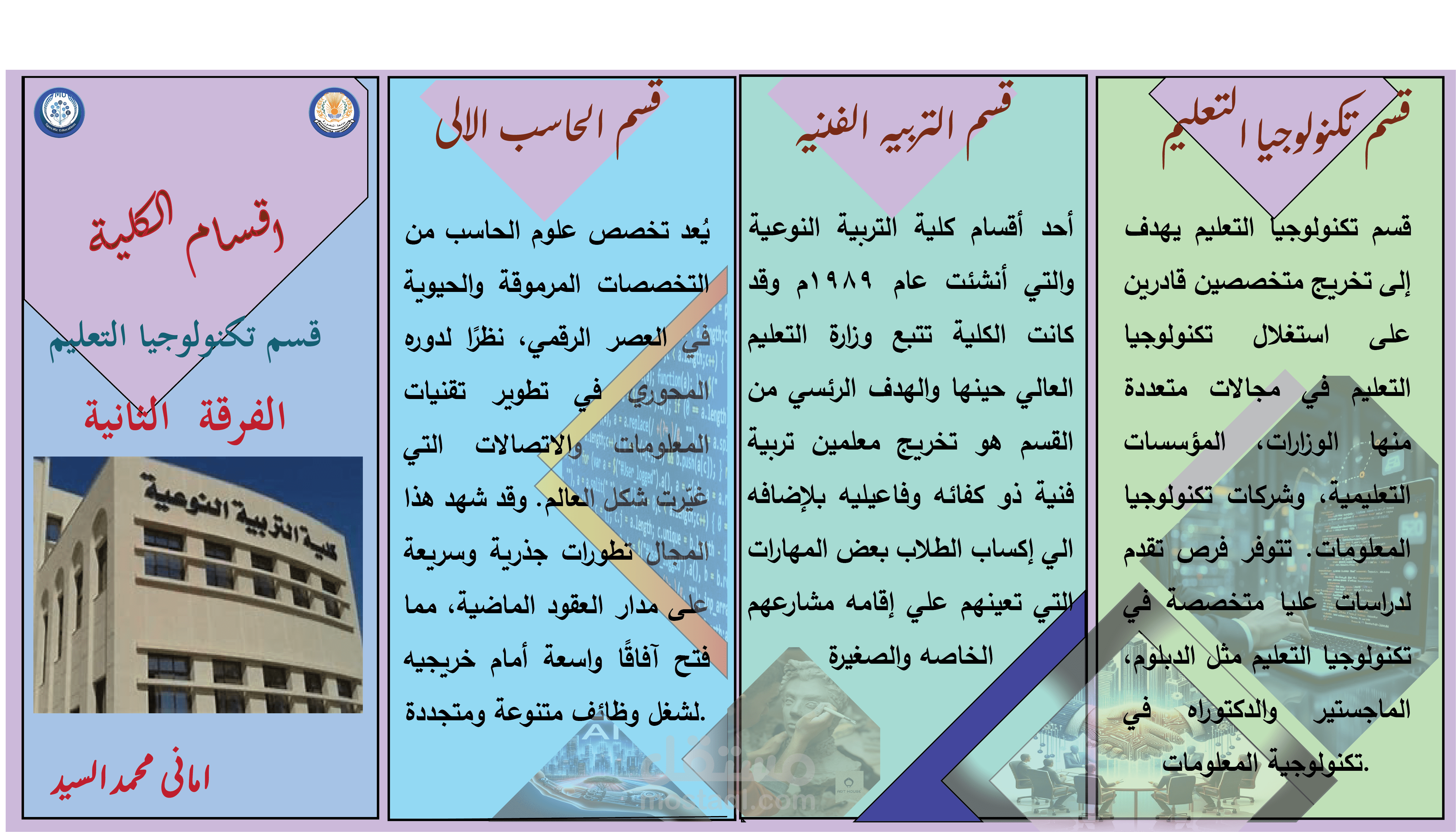 بروشور لاقسام كليه التربيه النوعيه