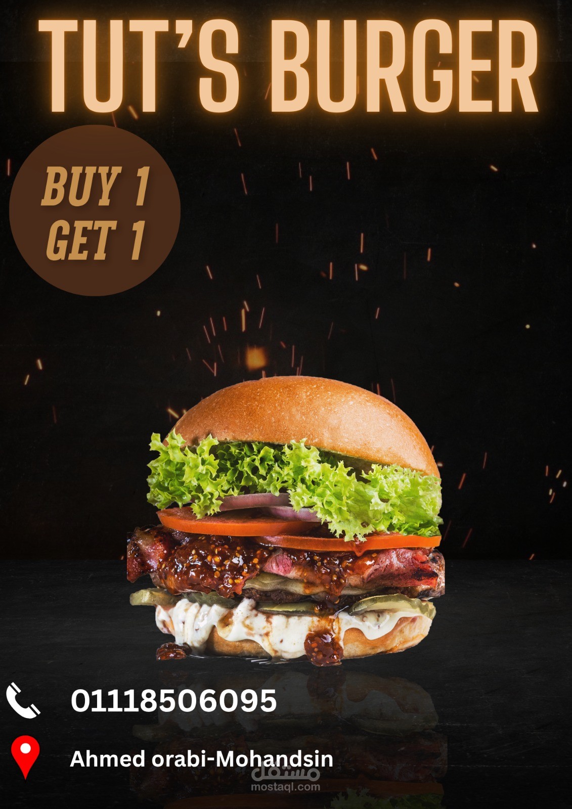 Flyer ل محل برجر