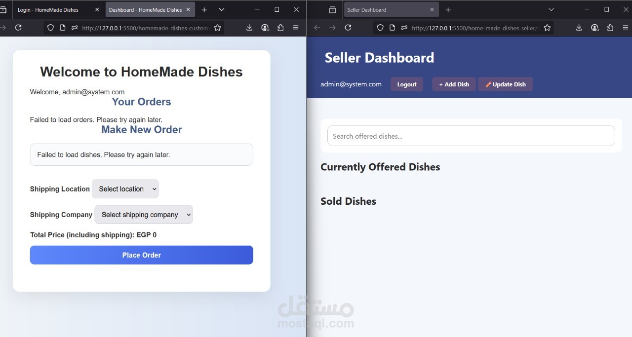 Distributed Microservices-Based Platform for Homemade Dishes Ordering with EJBs, Spring Boot, and RabbitMQ Integration