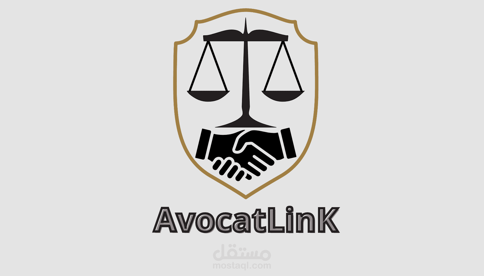 تصميم شعار احترافي لموقع المحامين  AvocatLinK