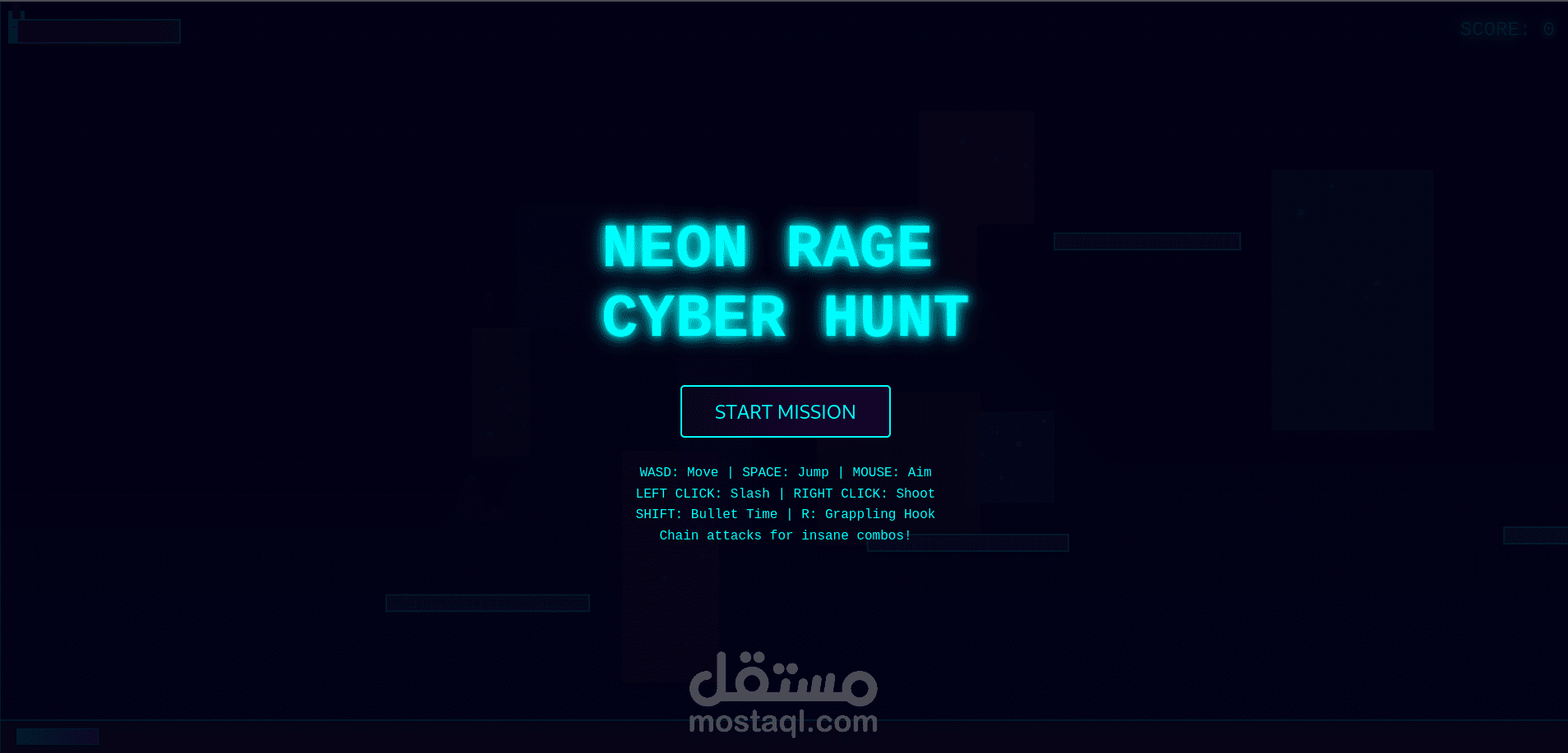 Neon Rage: Cyber Hunt — لعبة أكشن سايبربانك عالية الوتيرة