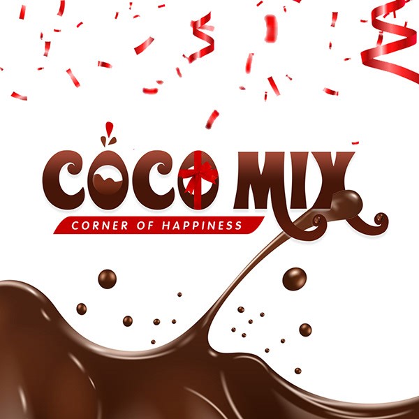 شعار محل شوكولاتة " cocomix "