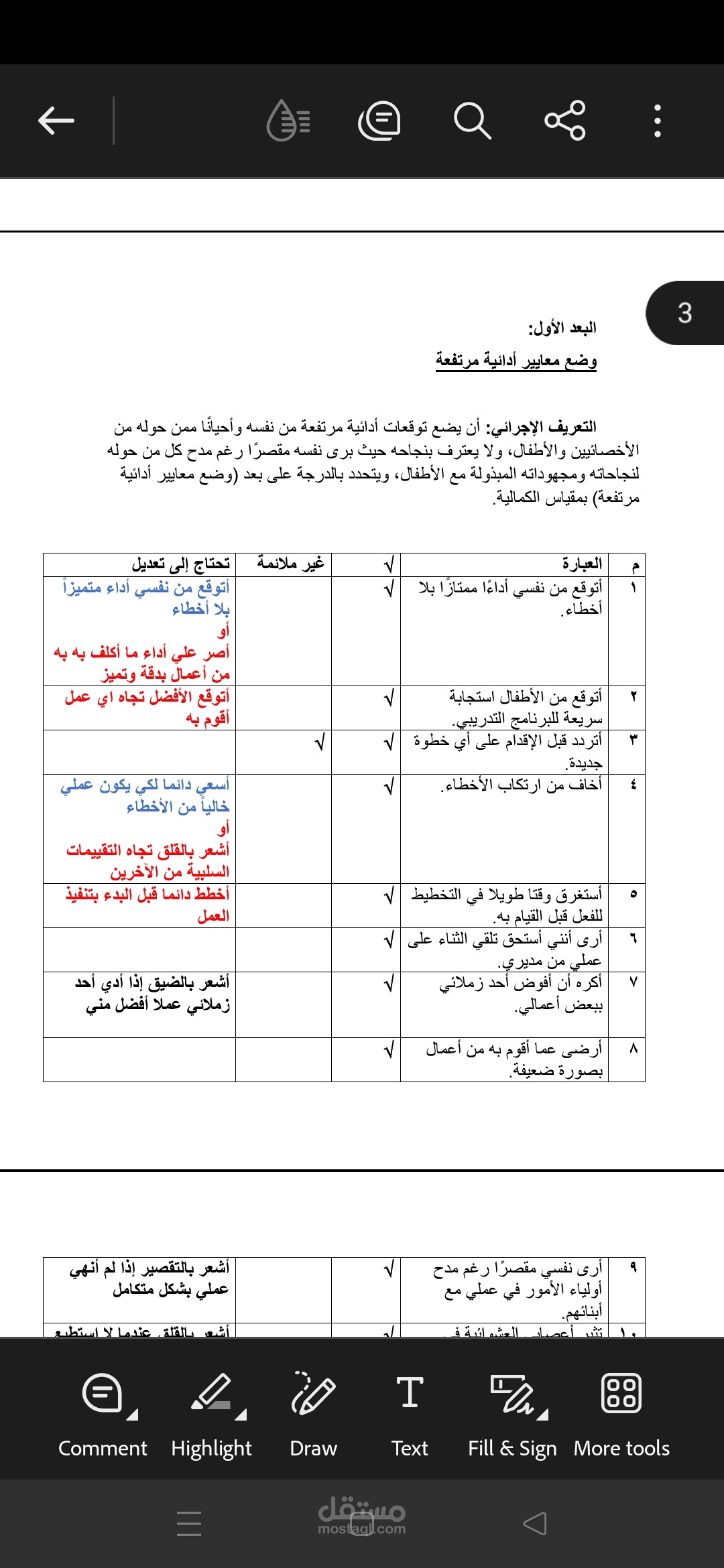 مقاييس الكمالية والاحتراق النفسي وجودة المهنية