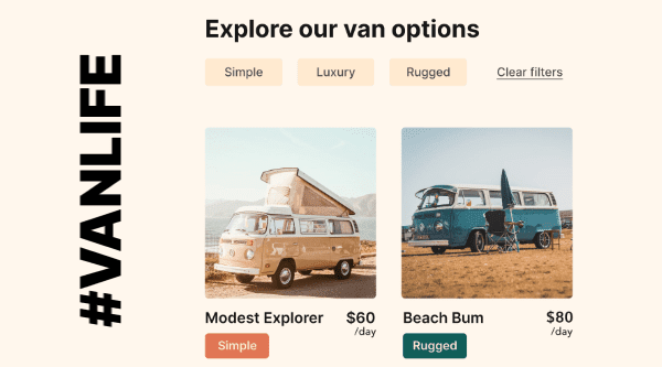 VanLife Web Application