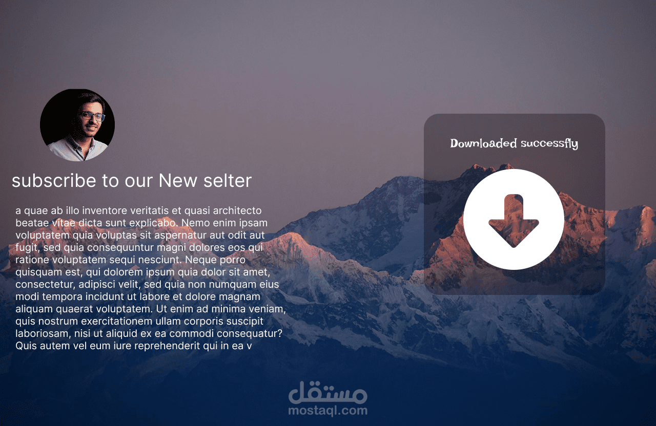 تصميم موقع شخصي (Portfolio Website)