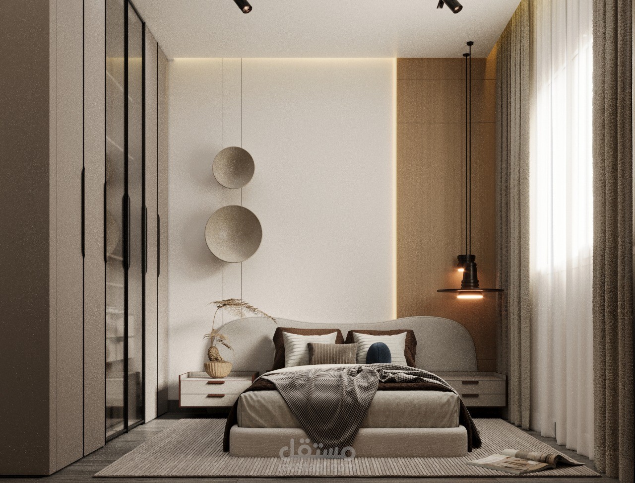master bedroom in modern style