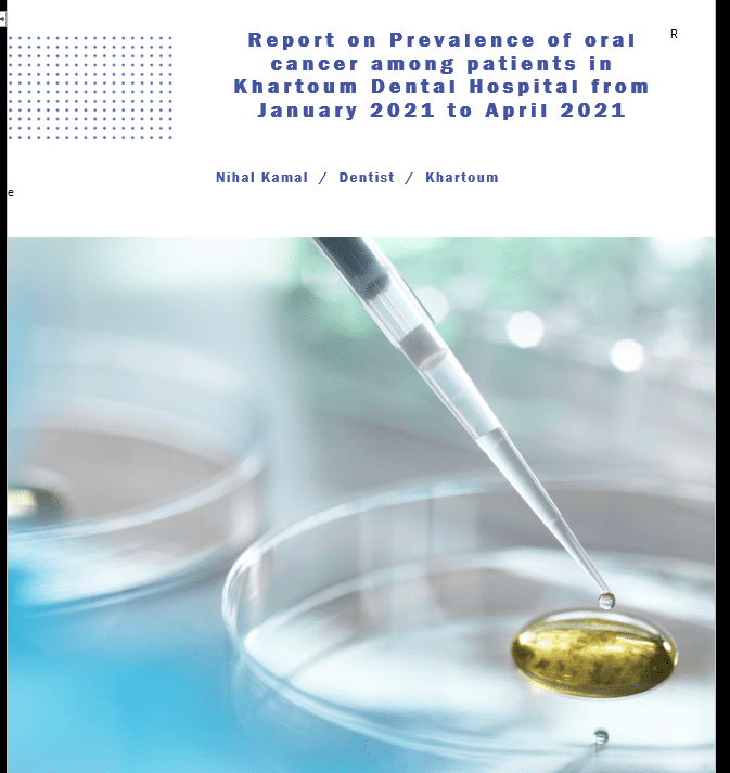 Report on Prevalance of Oral Cancer