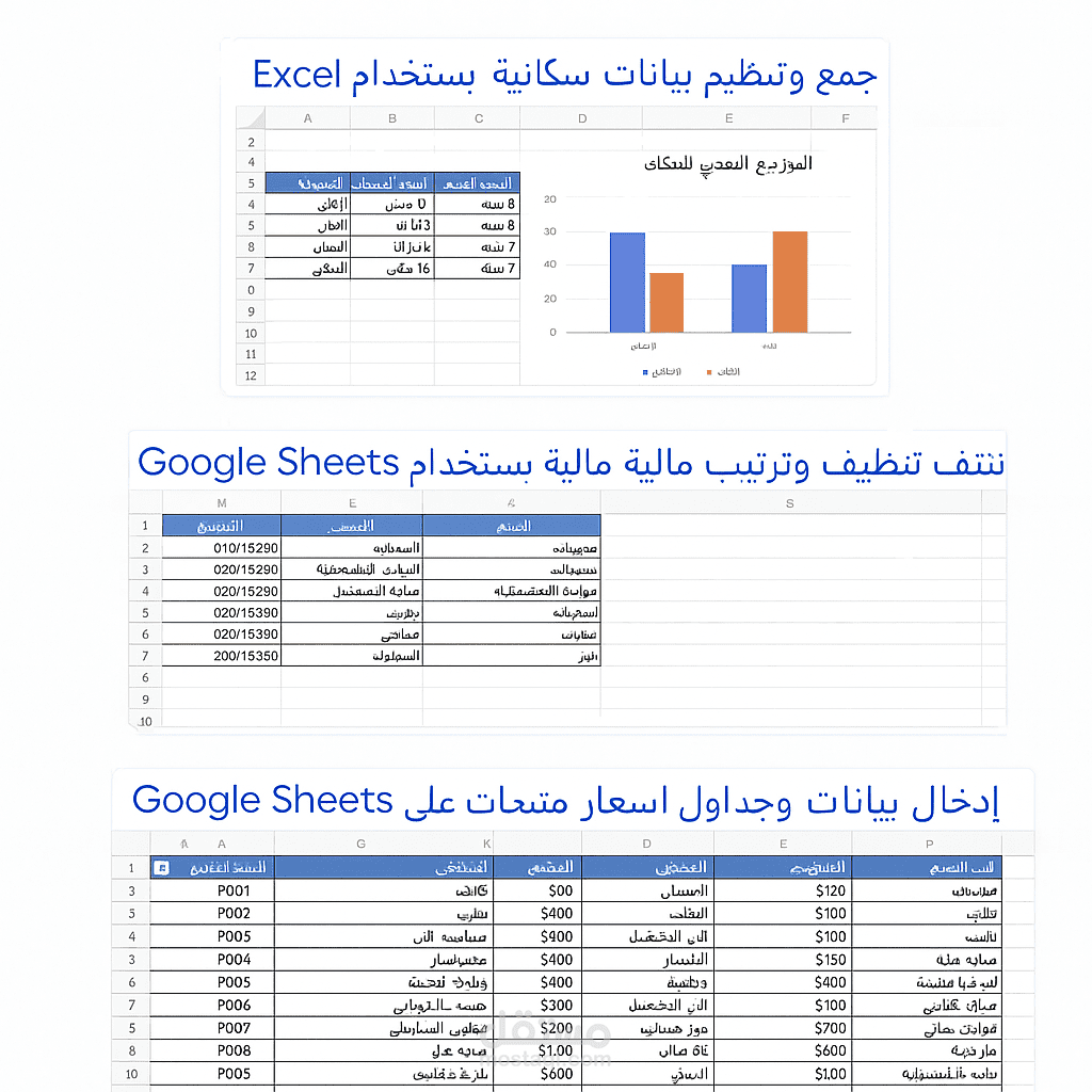تنسيق وتحليل بيانات مبيعات